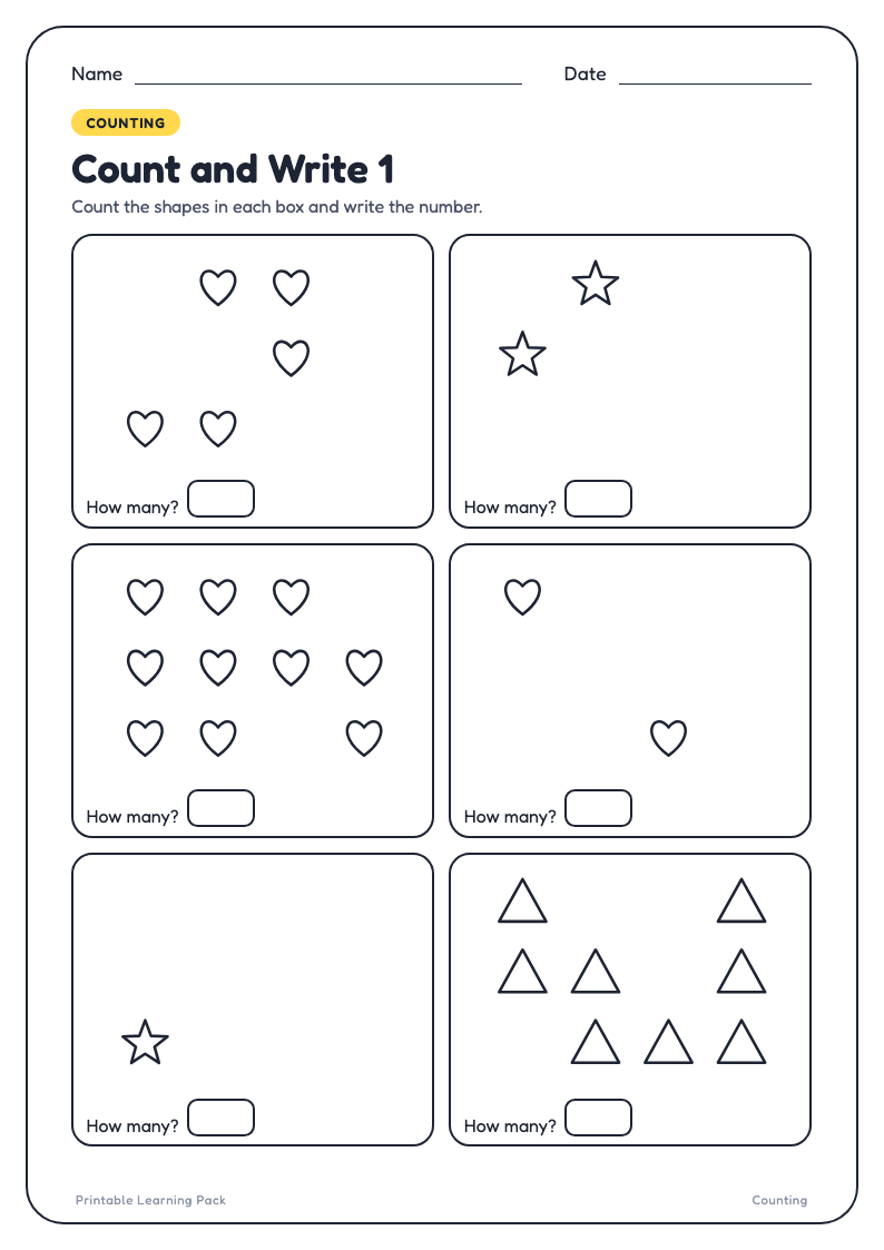 Count and Write sample