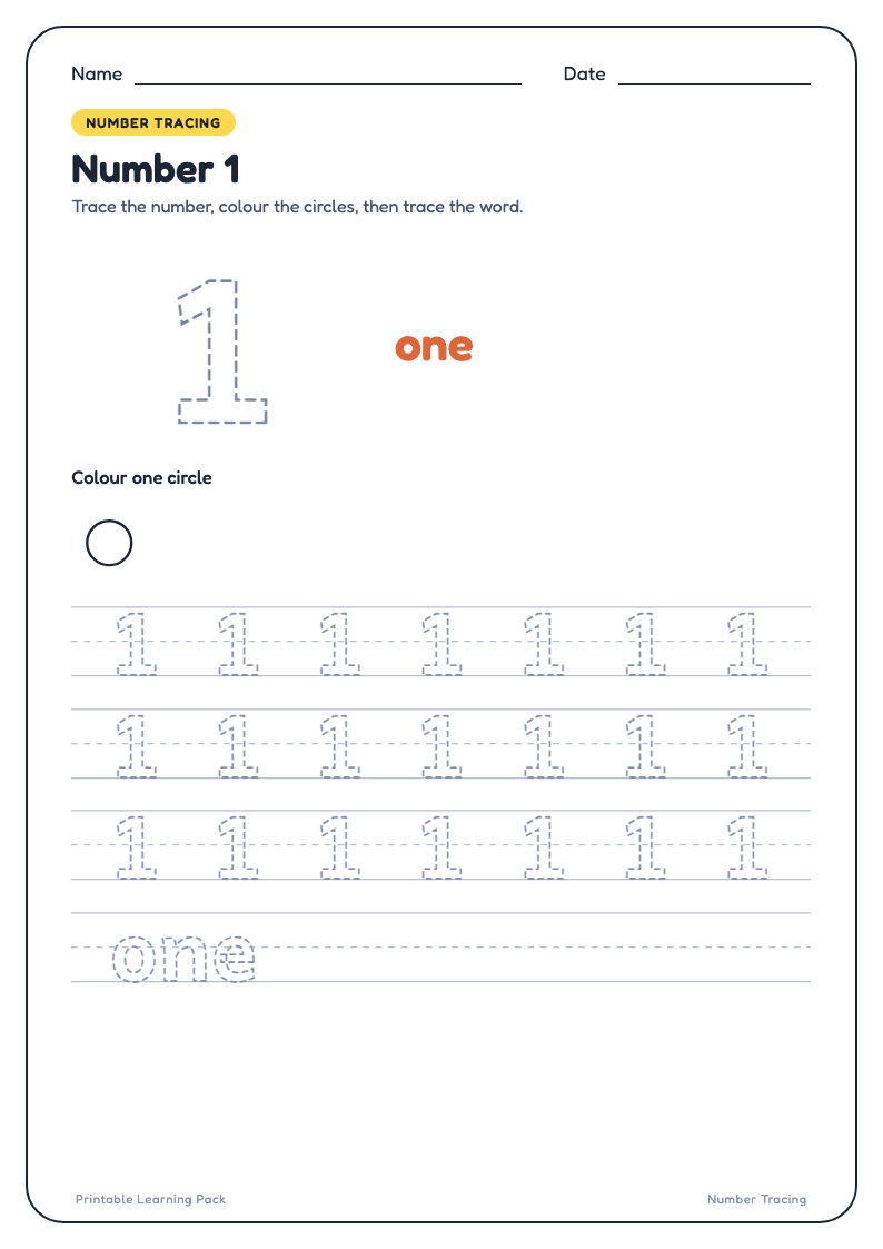 Learn Numbers sample